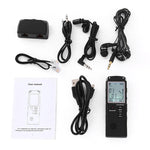 Máy ghi âm kỹ thuật số giảm tiếng ồn màn hình đơn sắc HD T60, 32G, hỗ trợ định dạng MP3 / WAV, 32G