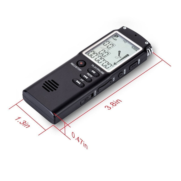 Máy ghi âm kỹ thuật số giảm tiếng ồn màn hình đơn sắc HD T60, 32G, hỗ trợ định dạng MP3 / WAV, 32G