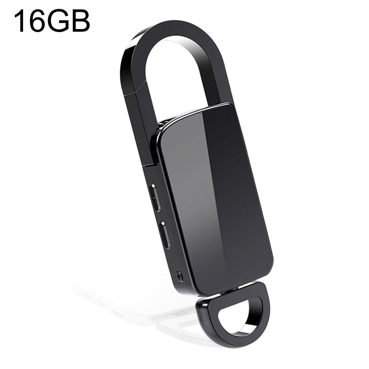S20 Bút ghi âm di động giảm tiếng ồn HD móc khóa 16GB, 16GB
