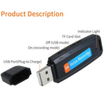SK001 Máy ghi âm giọng nói USB U-Disk sạc lại di động, không có bộ nhớ, không có bộ nhớ