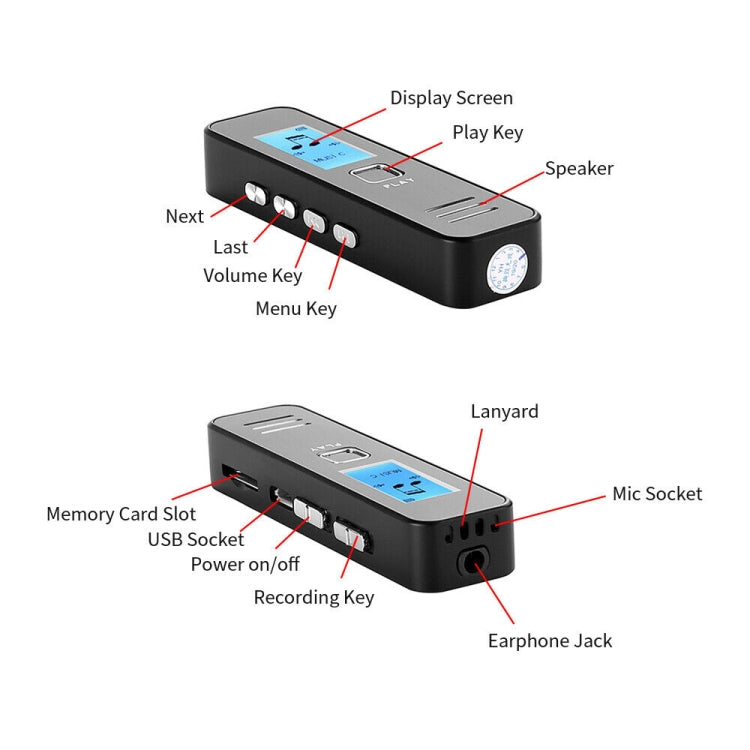 SK007 Máy ghi âm giọng nói kỹ thuật số âm thanh HD không mất âm di động, SK007