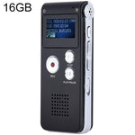 SK012 Bút ghi âm giọng nói HD giảm tiếng ồn thông minh 16GB, màu đen 16GB