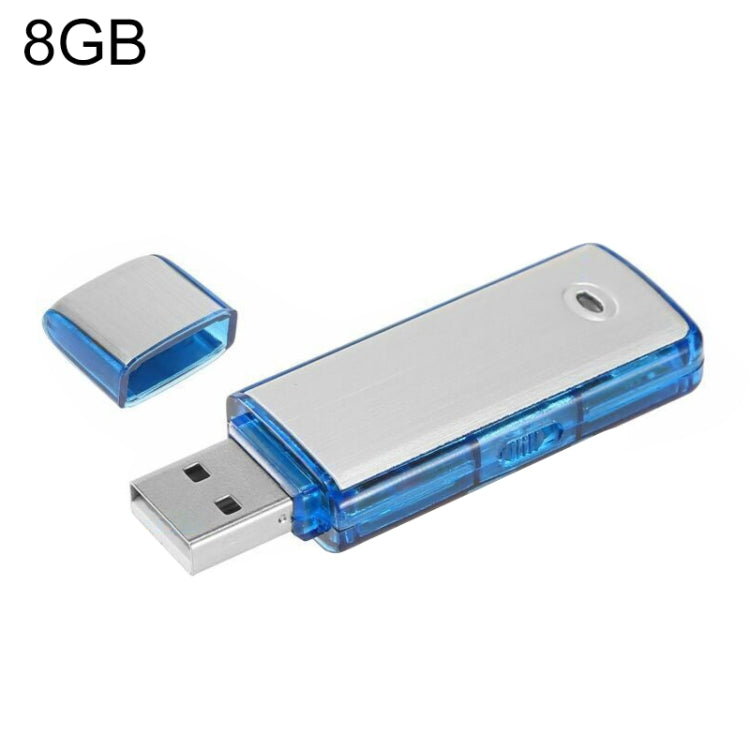 SK858 Máy ghi âm giọng nói họp USB U-Disk sạc lại di động 8GB, 8GB