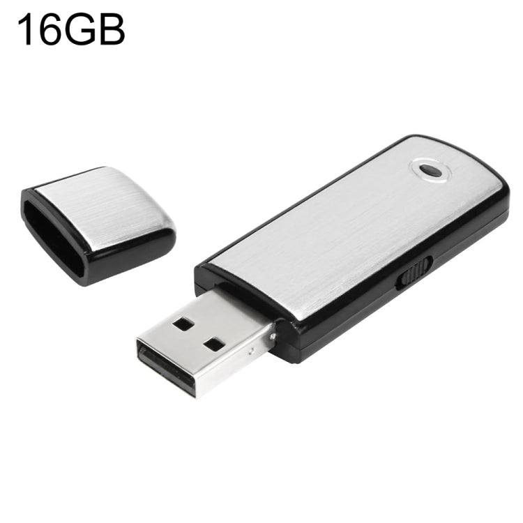 SK858 Máy ghi âm giọng nói họp USB U-Disk sạc lại di động 16GB, 16GB