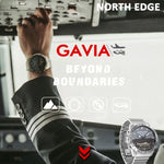 Đồng hồ kỹ thuật số thông minh thể thao ngoài trời nam North Edge GAVIA chống nước 50m, hỗ trợ áp kế và đếm bước chân, GAVIA