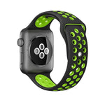 Dây đồng hồ thể thao silicon cổ điển thời trang cho Apple Watch Series 10 42mm / 9&8&7 41mm / SE 3&SE 2&6&SE&5&4 40mm / 3&2&1 38mm (Xám Trắng), WA1230A, WA1230B, WA1230BG, WA1230BH, WA1230BL, WA1230BM, WA1230BR, WA1230BY, WA1230C, WA1230D, WA1230DW