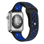 Dây đồng hồ thể thao silicon cổ điển thời trang cho Apple Watch Series 10 42mm / 9&8&7 41mm / SE 3&SE 2&6&SE&5&4 40mm / 3&2&1 38mm (Xám Trắng), WA1230A, WA1230B, WA1230BG, WA1230BH, WA1230BL, WA1230BM, WA1230BR, WA1230BY, WA1230C, WA1230D, WA1230DW