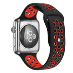 Dây đồng hồ thể thao silicon cổ điển thời trang cho Apple Watch Series 10 42mm / 9&8&7 41mm / SE 3&SE 2&6&SE&5&4 40mm / 3&2&1 38mm (Xám Trắng), WA1230A, WA1230B, WA1230BG, WA1230BH, WA1230BL, WA1230BM, WA1230BR, WA1230BY, WA1230C, WA1230D, WA1230DW