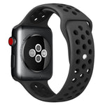 Dây đồng hồ thể thao silicon cổ điển thời trang cho Apple Watch Series 10 42mm / 9&8&7 41mm / SE 3&SE 2&6&SE&5&4 40mm / 3&2&1 38mm (Xám Trắng), WA1230A, WA1230B, WA1230BG, WA1230BH, WA1230BL, WA1230BM, WA1230BR, WA1230BY, WA1230C, WA1230D, WA1230DW