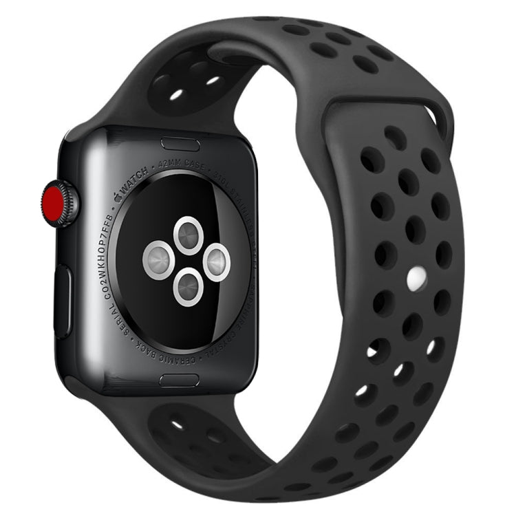 Dây đồng hồ thể thao silicon cổ điển thời trang cho Apple Watch Series 10 42mm / 9&8&7 41mm / SE 3&SE 2&6&SE&5&4 40mm / 3&2&1 38mm (Xám Trắng), WA1230A, WA1230B, WA1230BG, WA1230BH, WA1230BL, WA1230BM, WA1230BR, WA1230BY, WA1230C, WA1230D, WA1230DW