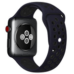 Dây đồng hồ thể thao silicon cổ điển thời trang cho Apple Watch Series 10 42mm / 9&8&7 41mm / SE 3&SE 2&6&SE&5&4 40mm / 3&2&1 38mm (Xám Trắng), WA1230A, WA1230B, WA1230BG, WA1230BH, WA1230BL, WA1230BM, WA1230BR, WA1230BY, WA1230C, WA1230D, WA1230DW