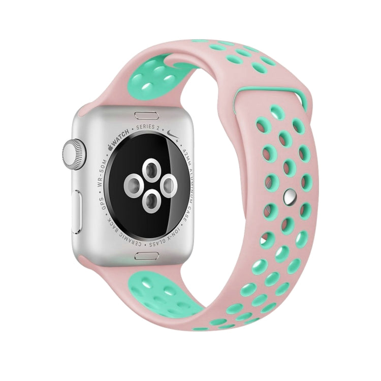 Dây đồng hồ thể thao silicon cổ điển thời trang cho Apple Watch Series 10 42mm / 9&8&7 41mm / SE 3&SE 2&6&SE&5&4 40mm / 3&2&1 38mm (Xám Trắng), WA1230A, WA1230B, WA1230BG, WA1230BH, WA1230BL, WA1230BM, WA1230BR, WA1230BY, WA1230C, WA1230D, WA1230DW