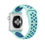 Dây đồng hồ thể thao silicon cổ điển thời trang cho Apple Watch Series 10 42mm / 9&8&7 41mm / SE 3&SE 2&6&SE&5&4 40mm / 3&2&1 38mm (Xám Trắng), WA1230A, WA1230B, WA1230BG, WA1230BH, WA1230BL, WA1230BM, WA1230BR, WA1230BY, WA1230C, WA1230D, WA1230DW