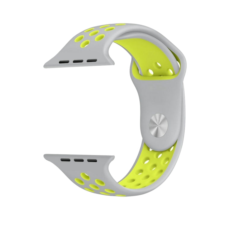 Dây đồng hồ thể thao silicon cổ điển thời trang cho Apple Watch Series 10 42mm / 9&8&7 41mm / SE 3&SE 2&6&SE&5&4 40mm / 3&2&1 38mm (Xám Trắng), WA1230A, WA1230B, WA1230BG, WA1230BH, WA1230BL, WA1230BM, WA1230BR, WA1230BY, WA1230C, WA1230D, WA1230DW