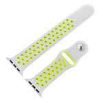 Dây đồng hồ thể thao silicon cổ điển thời trang cho Apple Watch Series 10 42mm / 9&8&7 41mm / SE 3&SE 2&6&SE&5&4 40mm / 3&2&1 38mm (Xám Trắng), WA1230A, WA1230B, WA1230BG, WA1230BH, WA1230BL, WA1230BM, WA1230BR, WA1230BY, WA1230C, WA1230D, WA1230DW