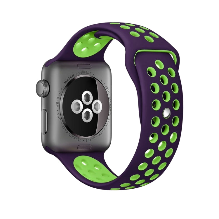 Dây đồng hồ thể thao silicon cổ điển thời trang cho Apple Watch Series 10 42mm / 9&8&7 41mm / SE 3&SE 2&6&SE&5&4 40mm / 3&2&1 38mm (Xám Trắng), WA1230A, WA1230B, WA1230BG, WA1230BH, WA1230BL, WA1230BM, WA1230BR, WA1230BY, WA1230C, WA1230D, WA1230DW