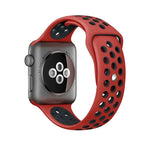 Dây đồng hồ thể thao silicon cổ điển thời trang cho Apple Watch Series 10 42mm / 9&8&7 41mm / SE 3&SE 2&6&SE&5&4 40mm / 3&2&1 38mm (Xám Trắng), WA1230A, WA1230B, WA1230BG, WA1230BH, WA1230BL, WA1230BM, WA1230BR, WA1230BY, WA1230C, WA1230D, WA1230DW