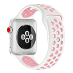 Dây đồng hồ thể thao silicon cổ điển thời trang cho Apple Watch Series 10 42mm / 9&8&7 41mm / SE 3&SE 2&6&SE&5&4 40mm / 3&2&1 38mm (Xám Trắng), WA1230A, WA1230B, WA1230BG, WA1230BH, WA1230BL, WA1230BM, WA1230BR, WA1230BY, WA1230C, WA1230D, WA1230DW