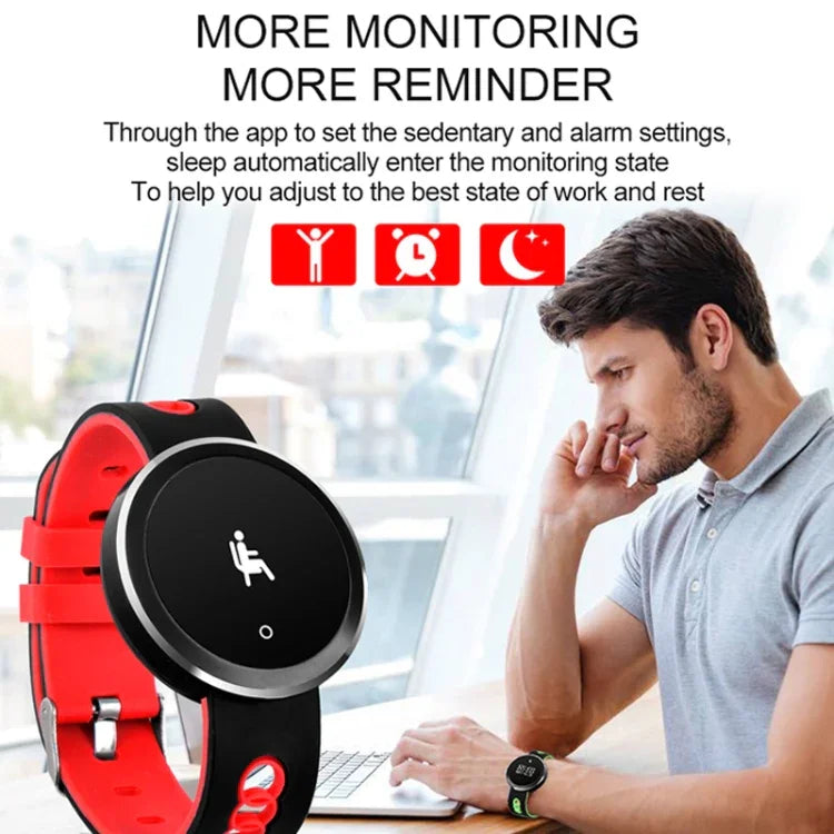 Vòng tay thông minh Q7 màn hình HD OLED 0.95 inch, Chống nước IP68, Hỗ trợ đếm bước chân / nhắc ngồi lâu / theo dõi nhịp tim / theo dõi giấc ngủ, Tương thích với điện thoại Android và iOS