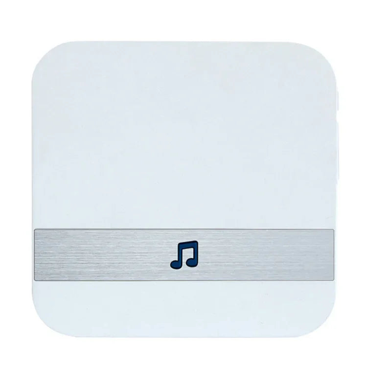 B10 Chuông cửa 52 giai điệu 110dB, Bộ thu tiêu thụ điện năng thấp, Dụng cụ cửa nhà, Phích cắm EU, AC 90-260V, B10 Trắng phích EU