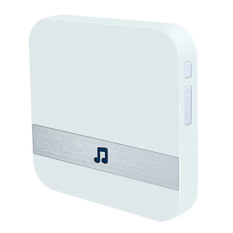 B10 Chuông cửa 52 giai điệu 110dB, Bộ thu tiêu thụ điện năng thấp, Dụng cụ cửa nhà, Phích cắm EU, AC 90-260V, B10 Trắng phích EU