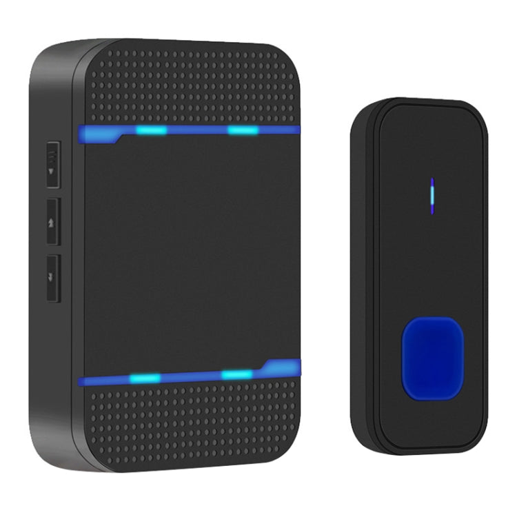 N15K-1T1-B 110dB Chuông cửa không dây IP55 chống nước tiêu thụ điện năng thấp WiFi có đèn ngủ, 53 tùy chọn nhạc, Khoảng cách thu: 300m, N15K-1T1-B Trắng, N15K-1T1-B Đen