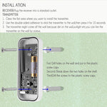 N15K-1T1-B 110dB Chuông cửa không dây IP55 chống nước tiêu thụ điện năng thấp WiFi có đèn ngủ, 53 tùy chọn nhạc, Khoảng cách thu: 300m, N15K-1T1-B Trắng, N15K-1T1-B Đen
