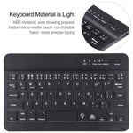 Bao da bàn phím Bluetooth TPU siêu mỏng vân da cừu tháo rời có giá đỡ cho iPad mini 6 / mini 7, A06
