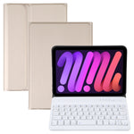 Bao da bàn phím Bluetooth TPU siêu mỏng vân da cừu tháo rời có giá đỡ cho iPad mini 6 / mini 7, A06