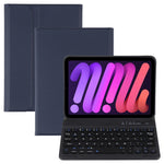 Bao da bàn phím Bluetooth TPU siêu mỏng vân da cừu tháo rời có giá đỡ cho iPad mini 6 / mini 7, A06