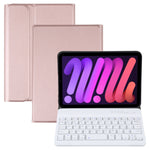 Bao da bàn phím Bluetooth TPU siêu mỏng vân da cừu tháo rời có giá đỡ cho iPad mini 6 / mini 7, A06
