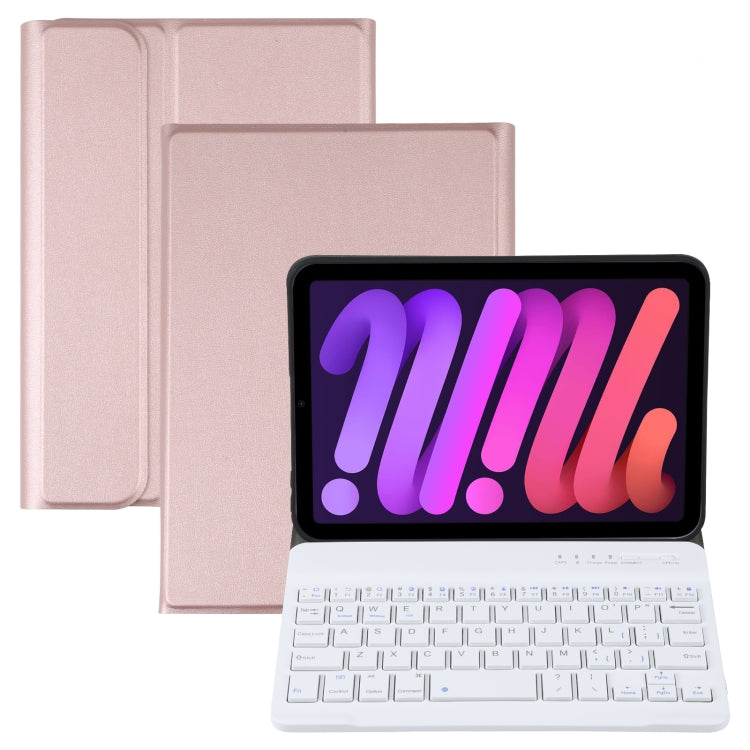 Bao da bàn phím Bluetooth TPU siêu mỏng vân da cừu tháo rời có giá đỡ cho iPad mini 6 / mini 7, A06
