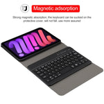 Bao da bàn phím Bluetooth TPU siêu mỏng vân da cừu có đèn nền tháo rời có giá đỡ cho iPad mini 6 / mini 7, A06S