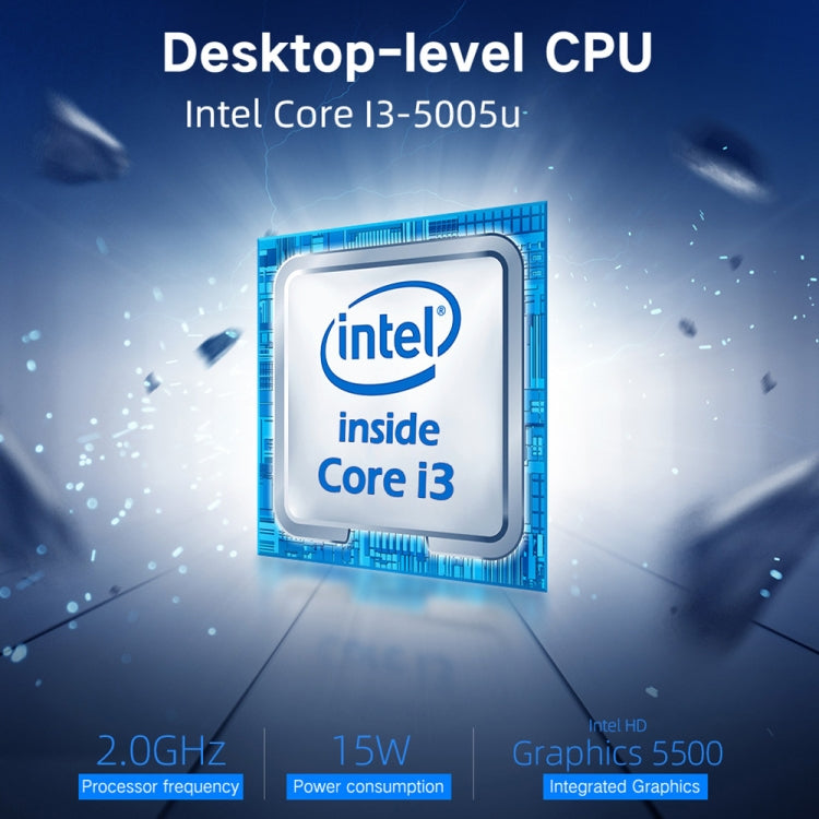 Windows 10 Home Intel Core i3-5005U 2.0GHz, Hỗ trợ WiFi & Bluetooth & Thẻ TF & HDMI, X15 8GB+256GB