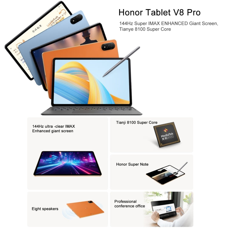 MagicOS 7.0 Dimensity 8100 Octa Core, 8 loa, pin lớn 10050mAh, Không hỗ trợ Google, 8GB+128GB