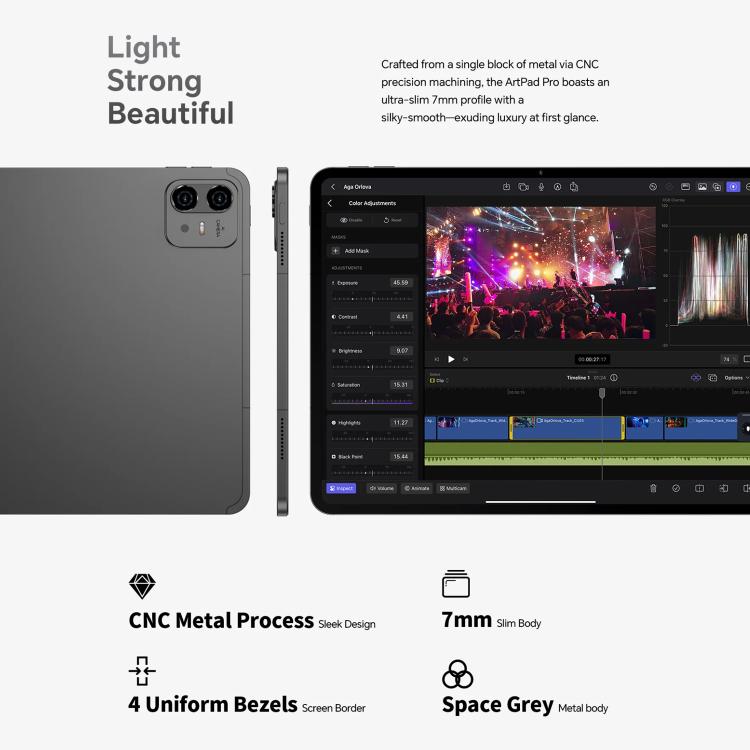 Máy tính bảng Teclast ArtPad Pro, 8GB+256GB, 12.7 inch Android 15 MTK Helio G99 Octa Core, Mạng 4G Dual SIM, ArtPad Pro