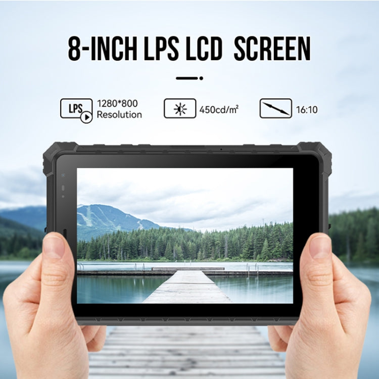Chống nước IP68, chống sốc, chống bụi, Android 10.0 MT6771 Octa Core, hỗ trợ GPS/WiFi/BT/NFC, phích cắm UK, 8 inch 4GB+64GB
