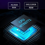 Chống nước IP68, chống sốc, chống bụi, Android 10.0 MT6771 Octa Core, hỗ trợ GPS/WiFi/BT/NFC, phích cắm UK, 8 inch 4GB+64GB
