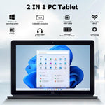 Windows 10, Intel Celeron J3455 bốn nhân, Hỗ trợ thẻ TF & HDMI & Bluetooth & WiFi kép, kèm bàn phím, N4000 4 nhân 8GB+128GB kèm bàn phím