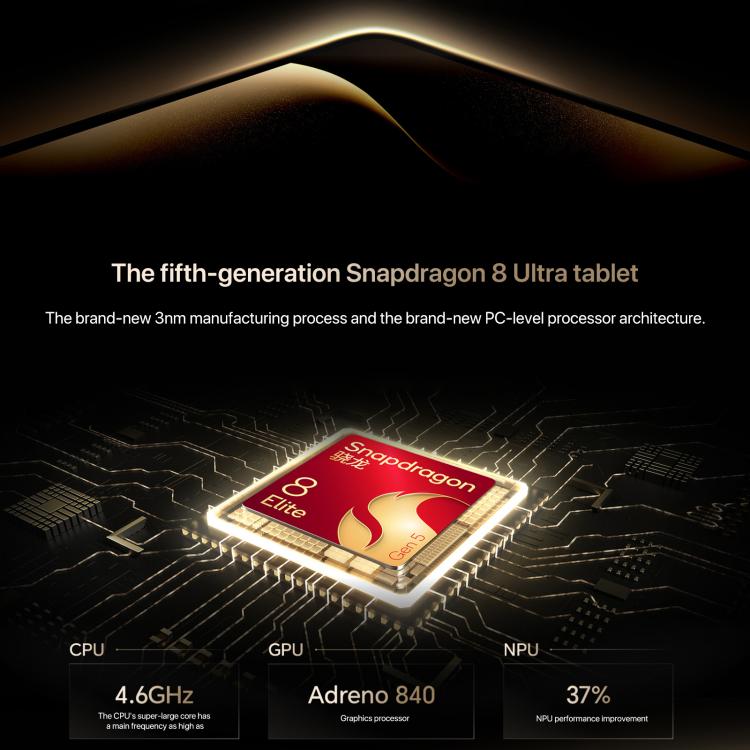 Máy tính bảng Honor MagicPad3 Pro 13.3 inch WiFi, 12GB+512GB MagicOS 10.0 Qualcomm Snapdragon 8 Lite Gen5 Octa Core, 12GB+512GB