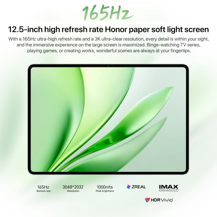 Máy tính bảng Honor MagicPad3 12.5 inch WiFi, 8GB+256GB MagicOS 9.0.1 Qualcomm Snapdragon 8 Gen3 Octa Core, 8GB+256GB
