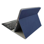 Bàn phím Bluetooth nhựa từ tính tháo rời RK109C kèm touchpad + Bao da TPU họa tiết lụa cho iPad Air 2020, có khe đựng bút & giá đỡ, RK109C
