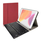 Bàn phím Bluetooth nhựa từ tính tháo rời RK508C kèm touchpad + Bao da TPU họa tiết lụa cho iPad 9.7 inch, có khe đựng bút & giá đỡ, RK508C