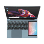UNIWA ULAP Q15ZR Laptop, 8GB+512GB, Màn hình kép 15.6 inch và 7 inch Windows 11 Intel Alder Lake N100 Octa Core, Phích cắm AU, 8GB+512GB