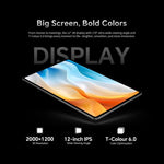 Máy tính bảng Teclast T60 Pro 4G LTE, 8GB+128GB, 12 inch Android 15 MediaTek Helio G99 Octa Core, Hỗ trợ Dual SIM, T60 Pro
