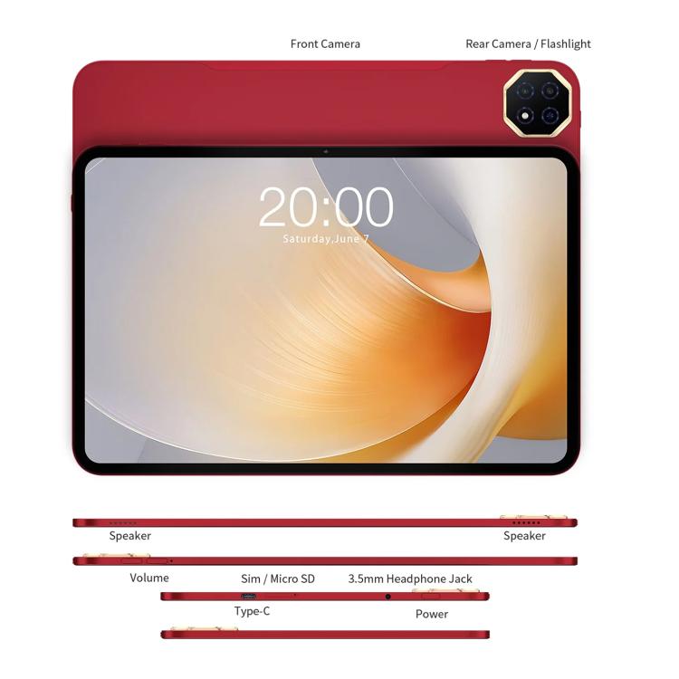 Máy tính bảng Teclast T65 Plus 4G LTE, 8GB+256GB, 13.4 inch Android 15 MediaTek Helio G99 Octa Core, Hỗ trợ Dual SIM, T65 Plus