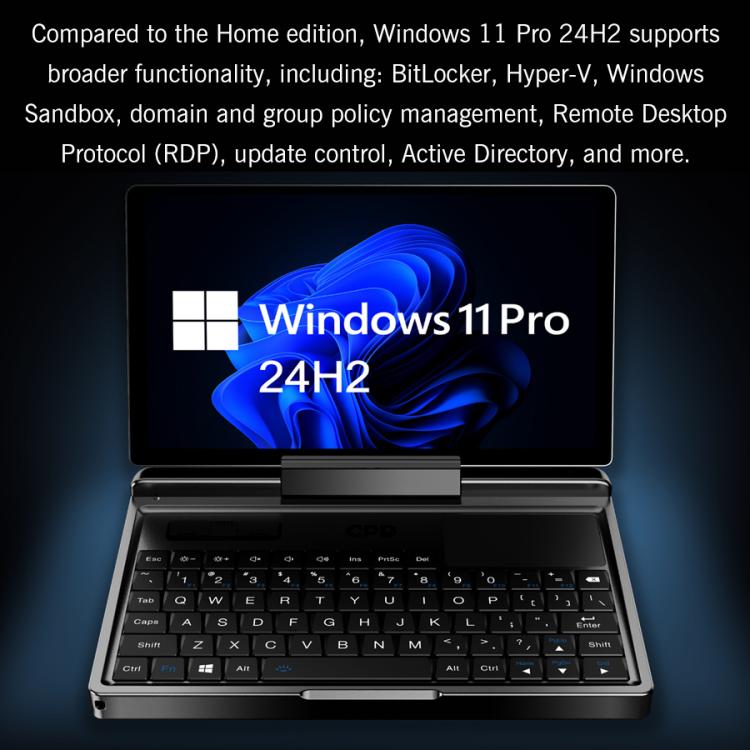 Máy Tính Chơi Game Cầm Tay GPD MicroPC 2, 16GB+512GB, Màn Hình 7 Inch Windows 11 Pro Bộ Vi Xử Lý Intel N250, Phích Cắm US, WMC2573AU, WMC2573EU, WMC2573UK, WMC2573US