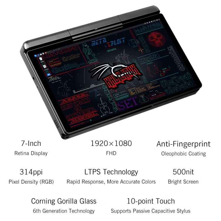 Máy Tính Chơi Game Cầm Tay GPD MicroPC 2, 16GB+512GB, Màn Hình 7 Inch Windows 11 Pro Bộ Vi Xử Lý Intel N250, Phích Cắm US, WMC2573AU, WMC2573EU, WMC2573UK, WMC2573US