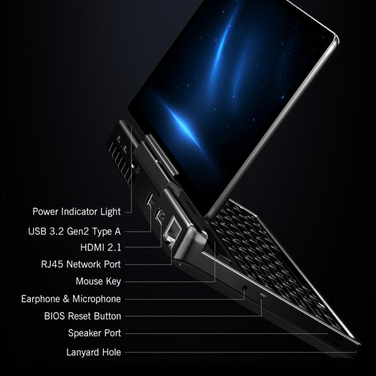 Máy Tính Chơi Game Cầm Tay GPD MicroPC 2, 16GB+512GB, Màn Hình 7 Inch Windows 11 Pro Bộ Vi Xử Lý Intel N250, Phích Cắm US, WMC2573AU, WMC2573EU, WMC2573UK, WMC2573US