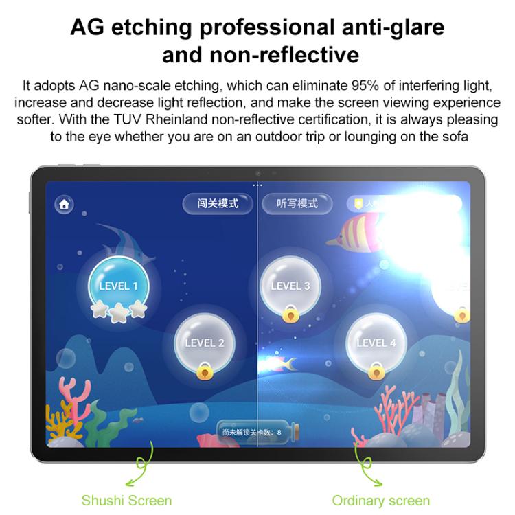 Máy tính bảng Lenovo Xiaoxin Pad 11 màn hình Paperlike, 11 inch WiFi, 8GB+128GB, Android 15, MediaTek Dimensity 6300 tám nhân, cắm US, màn hình ánh sáng mềm 8GB+128GB